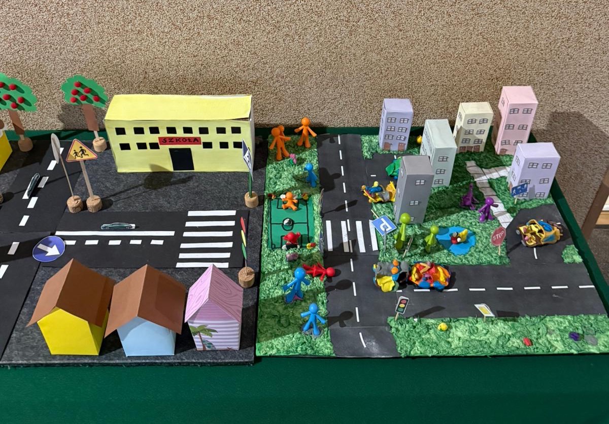 Makiety miasteczka ruchu drogowego