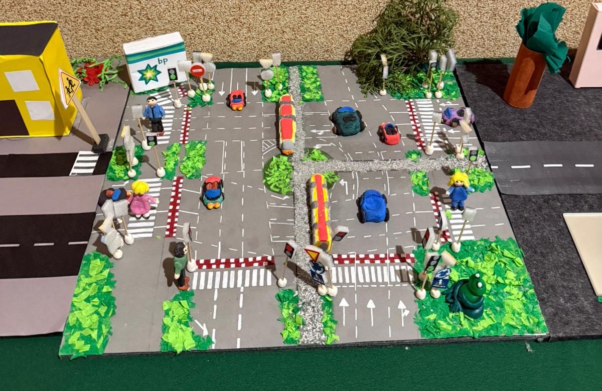 Makiety miasteczka ruchu drogowego