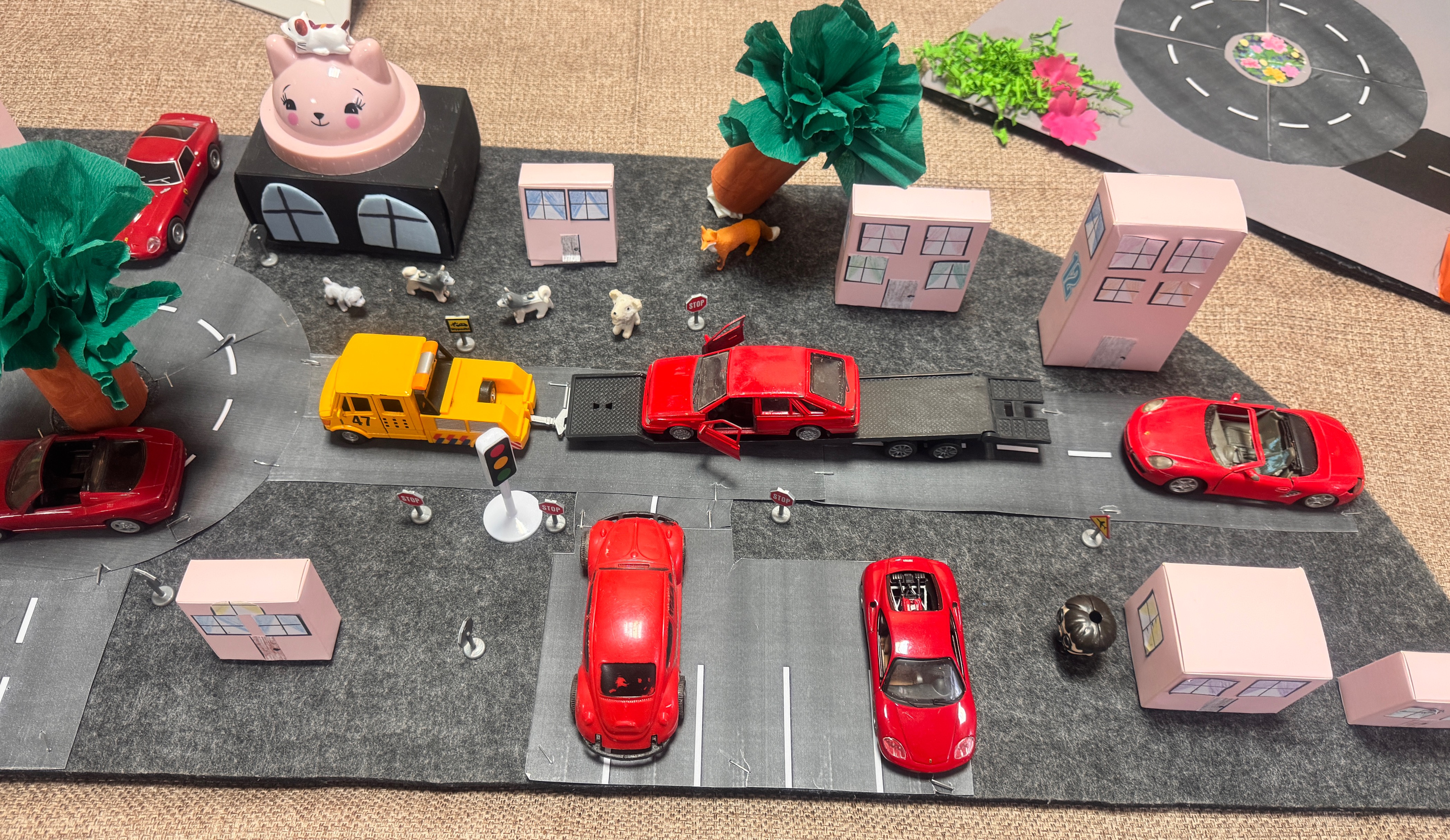 Makiety miasteczka ruchu drogowego